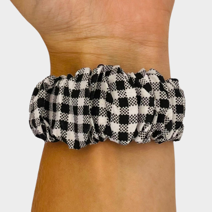 gingham-black-and-white-garmin-fenix-5-watch-straps-nz-scrunchies-watch-bands-aus