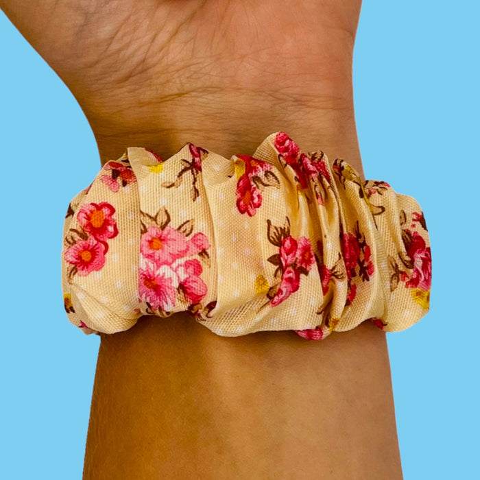 pink-flower-huawei-watch-4-pro-watch-straps-nz-scrunchies-watch-bands-aus