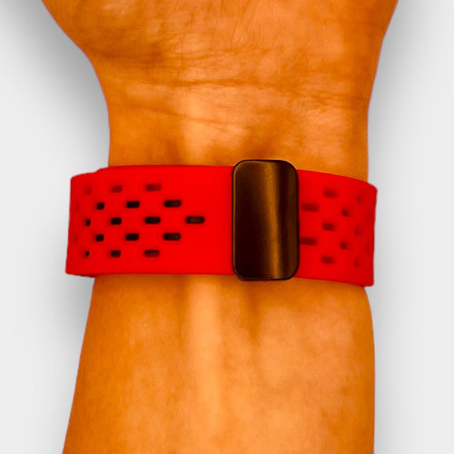 red-magnetic-sports-garmin-vivoactive-5-watch-straps-nz-ocean-band-silicone-watch-bands-aus