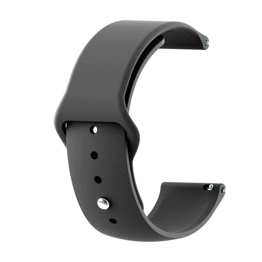 black-garmin-vivoactive-4-watch-straps-nz-silicone-button-watch-bands-aus