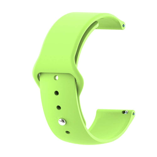 lime-green-ticwatch-5-pro-watch-straps-nz-silicone-button-watch-bands-aus