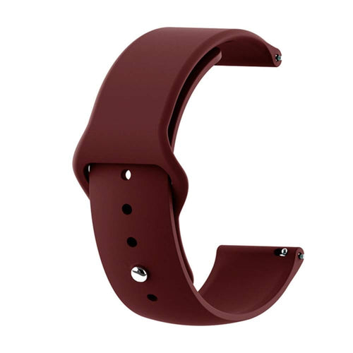 maroon-huawei-honor-s1-watch-straps-nz-silicone-button-watch-bands-aus
