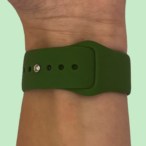 olive-ticwatch-e2-watch-straps-nz-silicone-button-watch-bands-aus