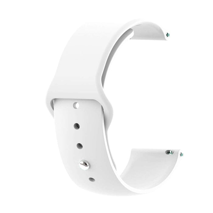 white-huawei-honor-s1-watch-straps-nz-silicone-button-watch-bands-aus