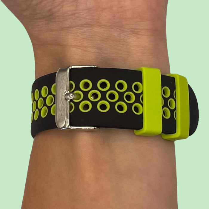 black-green-garmin-vivoactive-4-watch-straps-nz-silicone-sports-watch-bands-aus