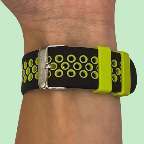 black-green-coros-pace-3-watch-straps-nz-silicone-sports-watch-bands-aus