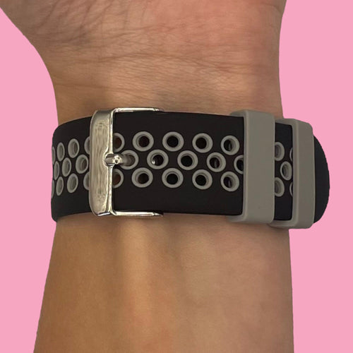 black-grey-polar-grit-x-watch-straps-nz-silicone-sports-watch-bands-aus