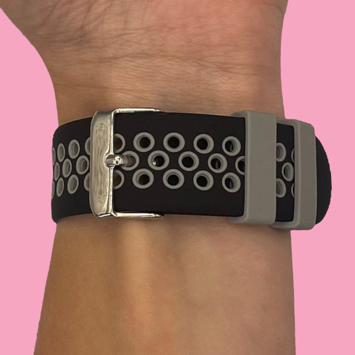 black-grey-garmin-fenix-5s-watch-straps-nz-silicone-sports-watch-bands-aus