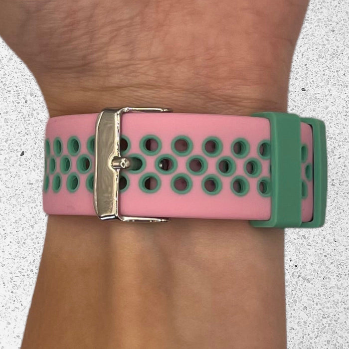 pink-green-huawei-honor-magicwatch-2-(46mm)-watch-straps-nz-silicone-sports-watch-bands-aus