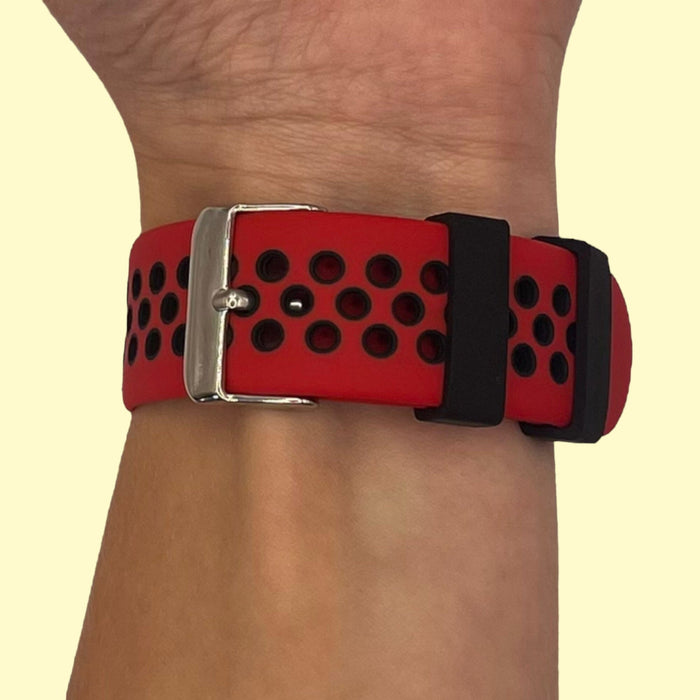 red-black-huawei-22mm-range-watch-straps-nz-silicone-sports-watch-bands-aus