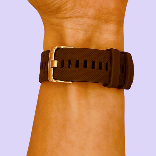 grey-rose-gold-buckle-ticwatch-5-pro-watch-straps-nz-silicone-watch-bands-aus