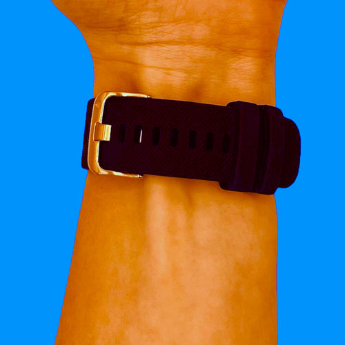 navy-blue-rose-gold-buckle-garmin-vivomove-3-watch-straps-nz-silicone-watch-bands-aus
