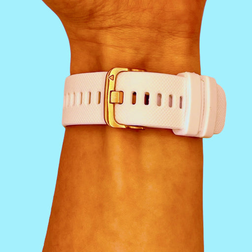 white-rose-gold-buckle-garmin-forerunner-255s-watch-straps-nz-silicone-watch-bands-aus