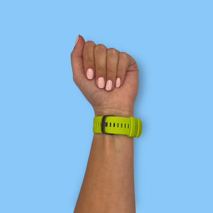lime-green-garmin-forerunner-255s-watch-straps-nz-silicone-watch-bands-aus