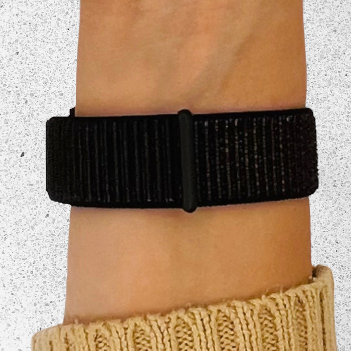 black-garmin-epix-(gen-2)-watch-straps-nz-nylon-sports-loop-watch-bands-aus