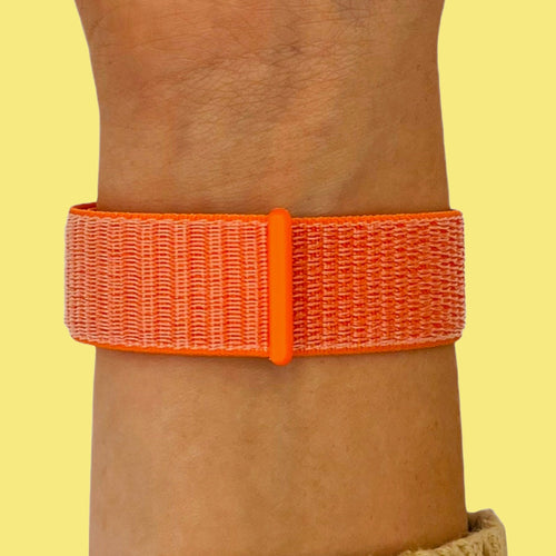 spicy-orange-garmin-instinct-watch-straps-nz-nylon-sports-loop-watch-bands-aus