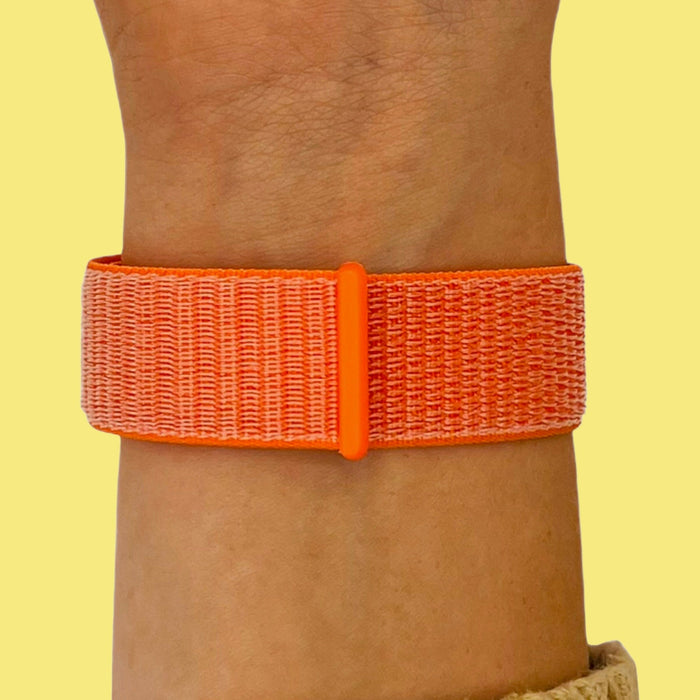 spicy-orange-garmin-quatix-6-watch-straps-nz-nylon-sports-loop-watch-bands-aus