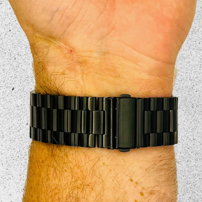 black-metal-samsung-galaxy-watch-6-(40mm)-watch-straps-nz-stainless-steel-link-watch-bands-aus