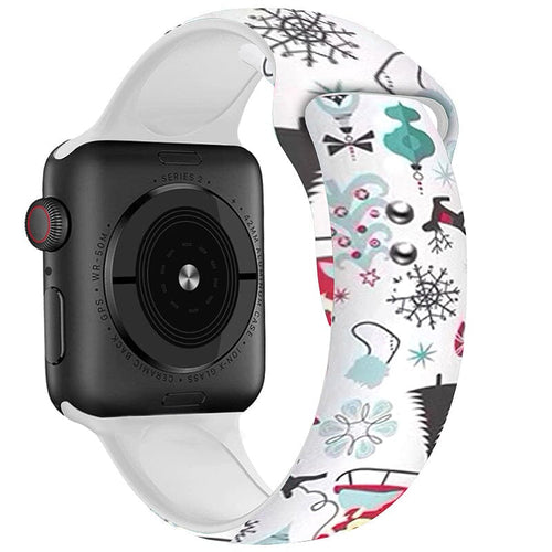 winter-wonderland-samsung-galaxy-watch-6-classic-(43mm)-watch-straps-nz-christmas-watch-bands-aus