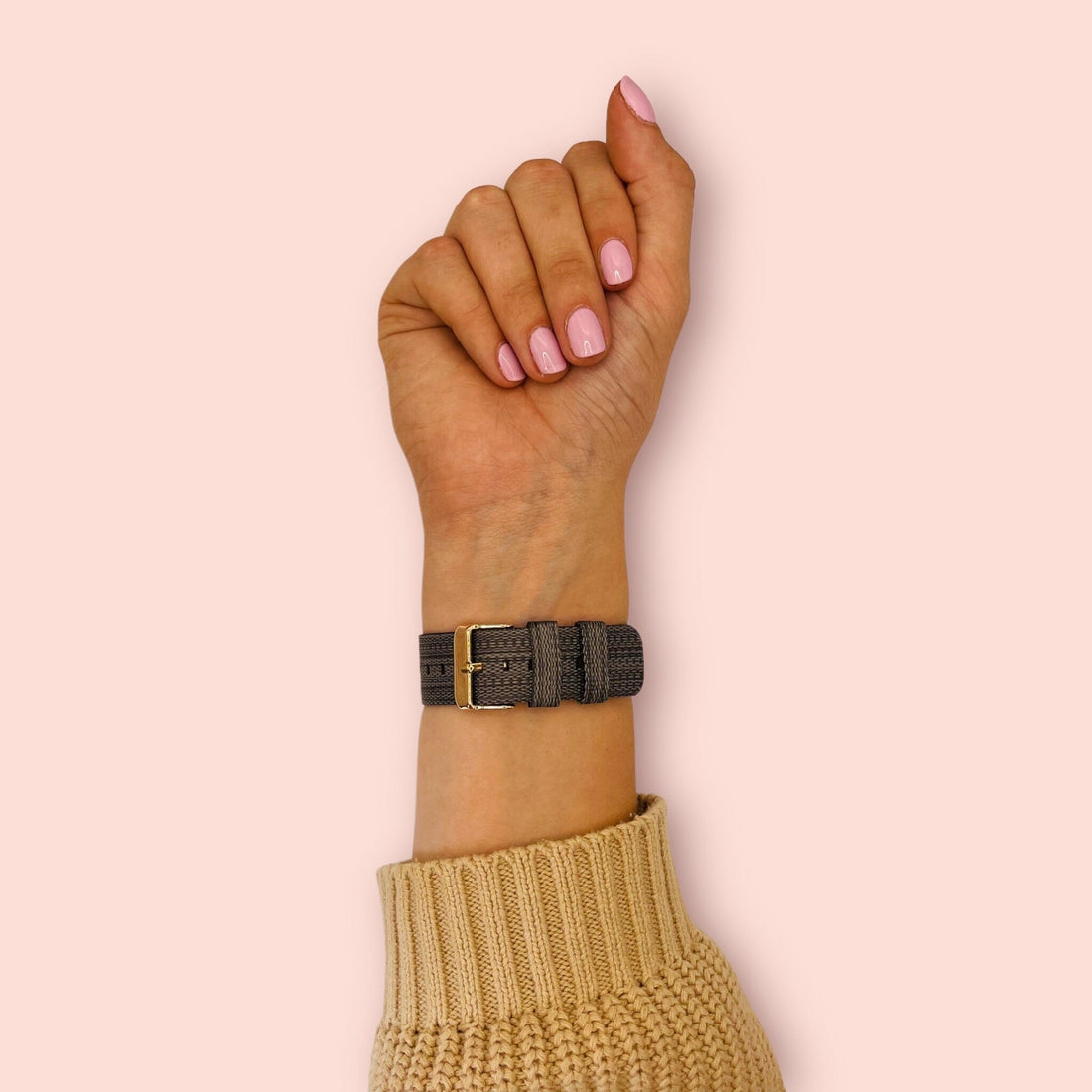 charcoal-fitbit-versa-4-watch-straps-nz-canvas-watch-bands-aus