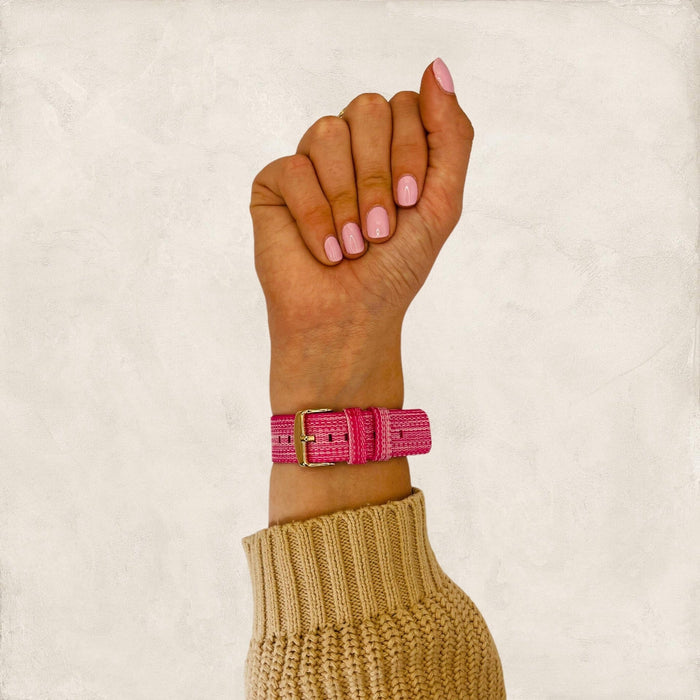 pink-fitbit-sense-watch-straps-nz-canvas-watch-bands-aus