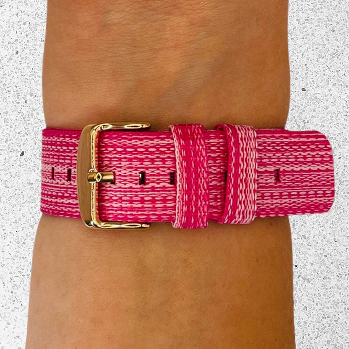 pink-garmin-fenix-5s-watch-straps-nz-canvas-watch-bands-aus