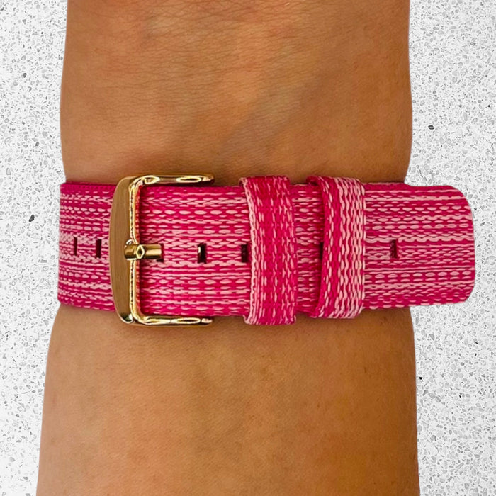 pink-amazfit-22mm-range-watch-straps-nz-canvas-watch-bands-aus