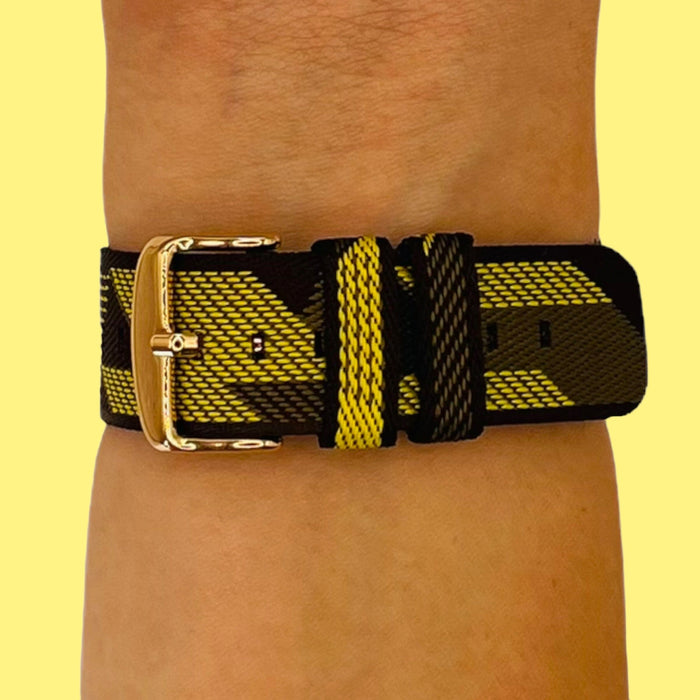 yellow-pattern-samsung-galaxy-watch-active-watch-straps-nz-canvas-watch-bands-aus