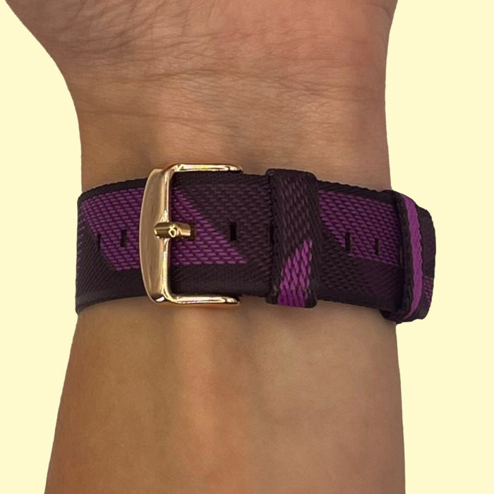 purple-pattern-huawei-honor-s1-watch-straps-nz-canvas-watch-bands-aus