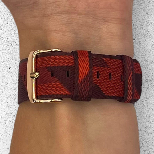 red-pattern-fossil-gen-4-watch-straps-nz-canvas-watch-bands-aus