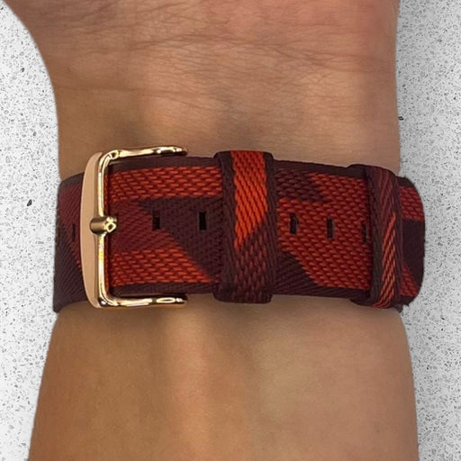 red-pattern-huawei-watch-fit-2-watch-straps-nz-canvas-watch-bands-aus