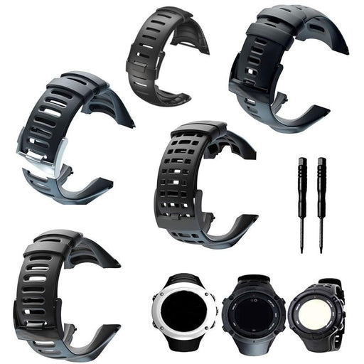 Silver Buckle Replacement Silicone Watch Straps Compatible with the Suunto Ambit 1 2 3 NZ