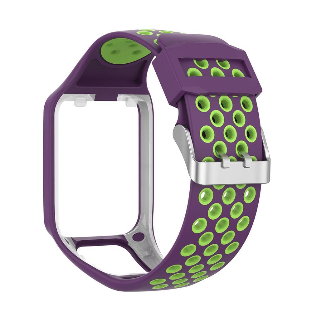 Black and Grey Replacement Silicone Watch Sports Straps Compatible with the TomTom NZ