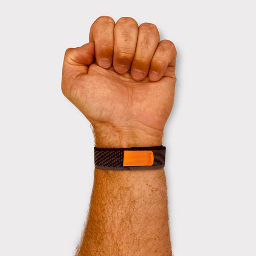 black-grey-orange-ticwatch-gtx-watch-straps-nz-trail-loop-watch-bands-aus