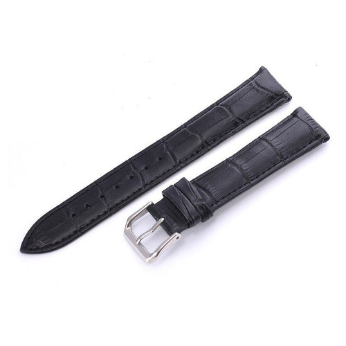 black-garmin-fenix-7-watch-straps-nz-snakeskin-leather-watch-bands-aus