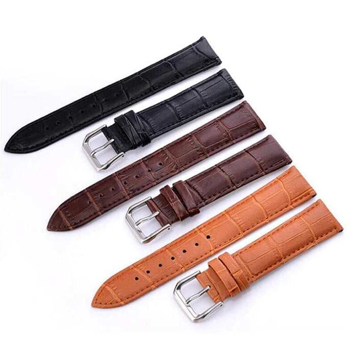 black-coros-apex-42mm-pace-2-watch-straps-nz-snakeskin-leather-watch-bands-aus
