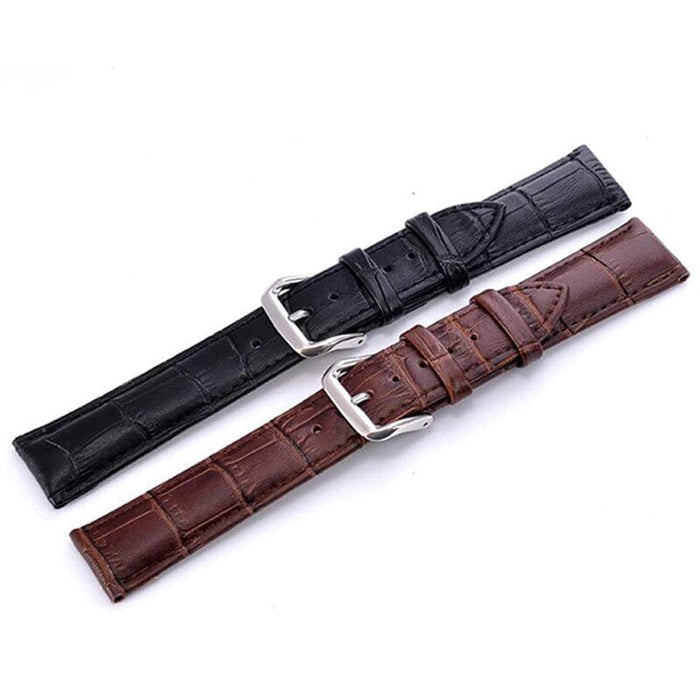 black-coros-apex-42mm-pace-2-watch-straps-nz-snakeskin-leather-watch-bands-aus
