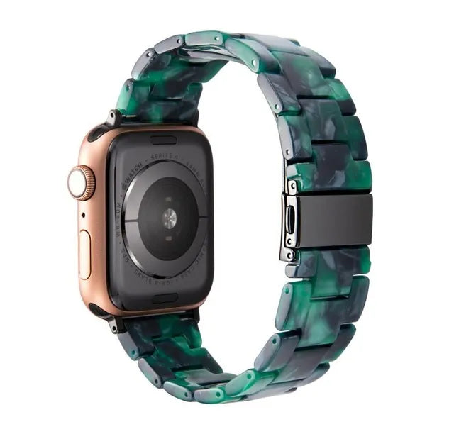 emerald-green-samsung-galaxy-watch-5-(40-44mm)-watch-straps-nz-resin-watch-bands-aus