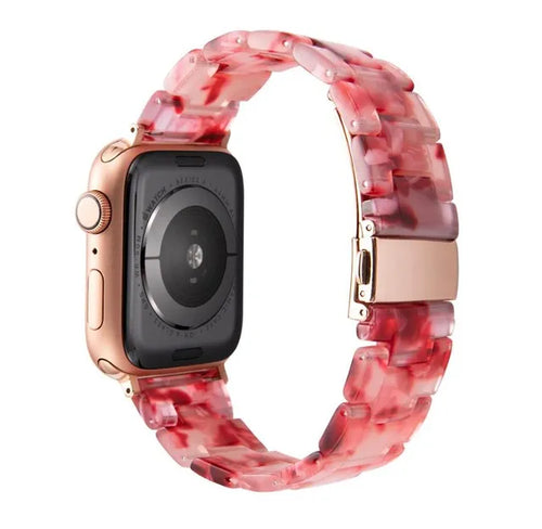 peach-red-samsung-galaxy-watch-5-(40-44mm)-watch-straps-nz-resin-watch-bands-aus