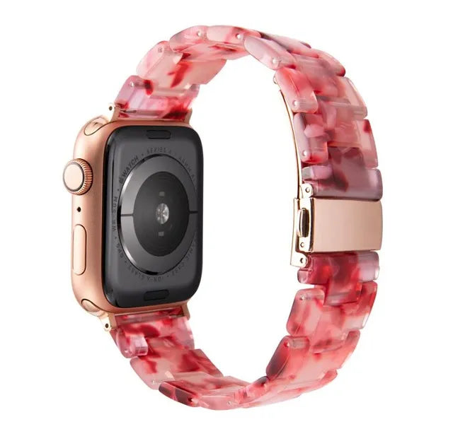 peach-red-fitbit-charge-4-watch-straps-nz-resin-watch-bands-aus