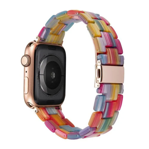 rainbow-garmin-fenix-5x-watch-straps-nz-resin-watch-bands-aus