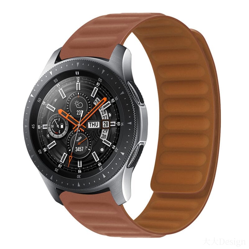 brown-huawei-20mm-range-watch-straps-nz-magnetic-silicone-watch-bands-aus