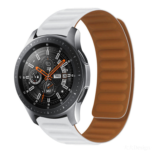 white-garmin-forerunner-265s-watch-straps-nz-magnetic-silicone-watch-bands-aus