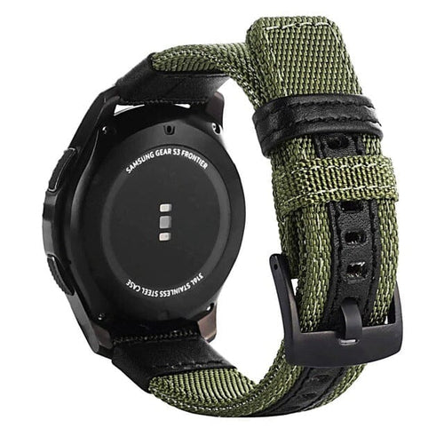 green-samsung-galaxy-watch-5-pro-(45mm)-watch-straps-nz-nylon-and-leather-watch-bands-aus