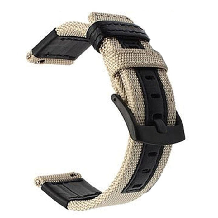 khaki-garmin-vivoactive-4-watch-straps-nz-nylon-and-leather-watch-bands-aus