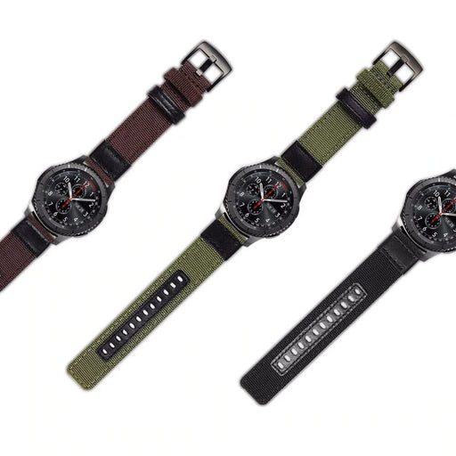 black-samsung-galaxy-watch-3-(45mm)-watch-straps-nz-nylon-and-leather-watch-bands-aus