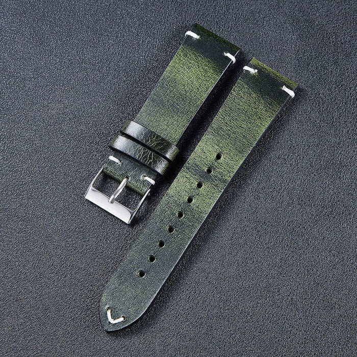 green-samsung-galaxy-watch-active-2-(40mm-44mm)-watch-straps-nz-vintage-leather-watch-bands-aus