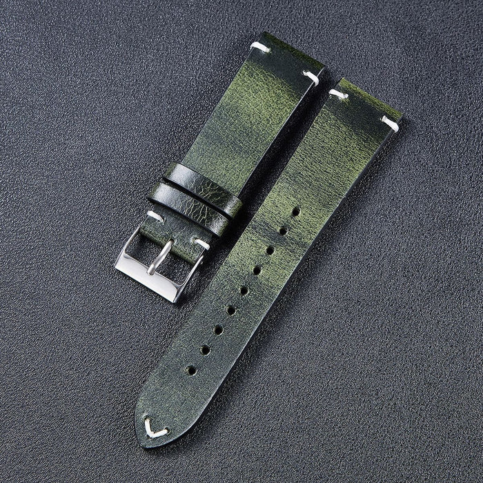 green-huawei-22mm-range-watch-straps-nz-vintage-leather-watch-bands-aus