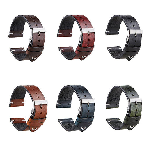 black-coros-22mm-range-watch-straps-nz-vintage-leather-watch-bands-aus