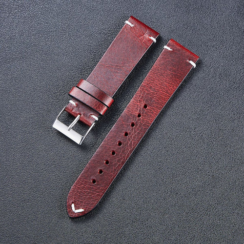 red-wine-huawei-gt2-42mm-watch-straps-nz-vintage-leather-watch-bands-aus